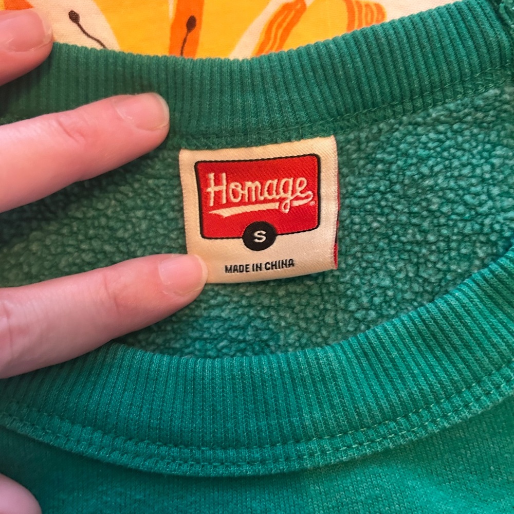 Homage Philadelphia Eagles Kelly Green Crewneck Sweatshirt - Picture 2 of 5